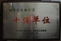 鞍山市鐵東區發(fā)展經濟十強單位